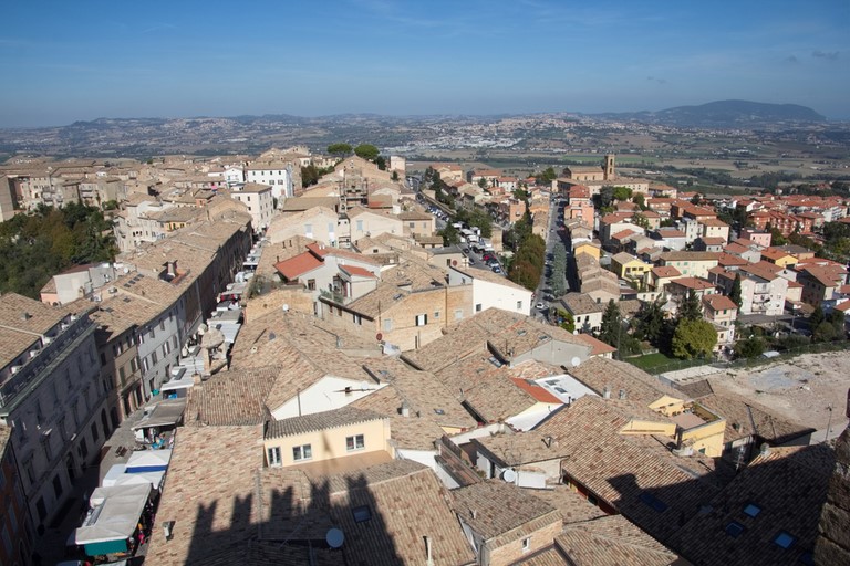 Recanati Blick von oben